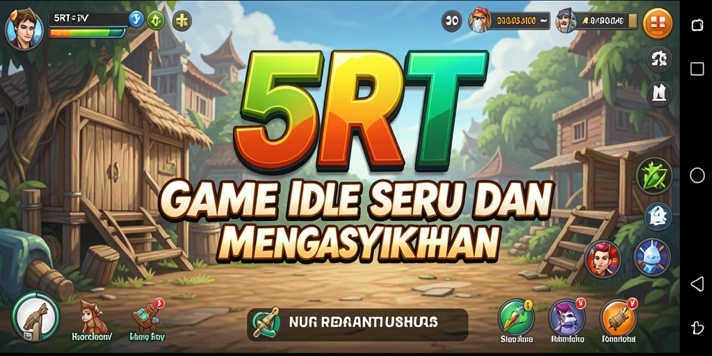 Tangkapan layar 5RT menampilkan gameplay Idle yang menarik dan interaktif.