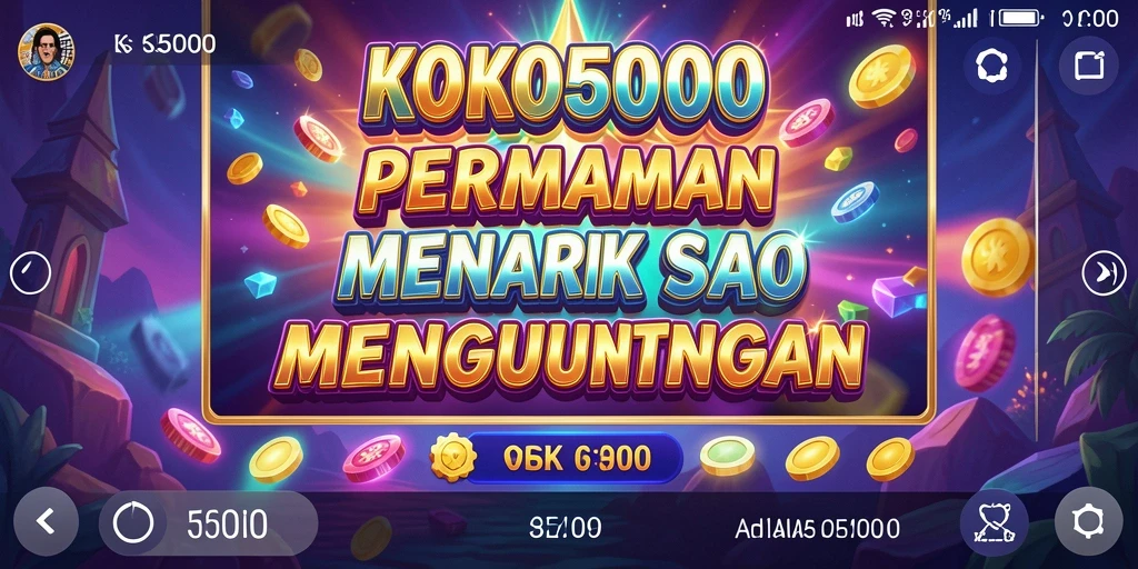 Gameplay menarik KOKO5000 dengan desain slot yang menawan.