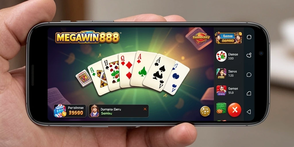 Screenshot utama MEGAWIN888 dengan gameplay seru Domino.