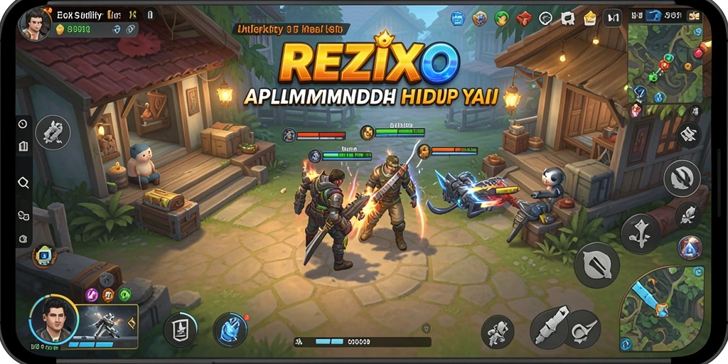 Tampilan antarmuka REZIXO yang sederhana dan intuitif.