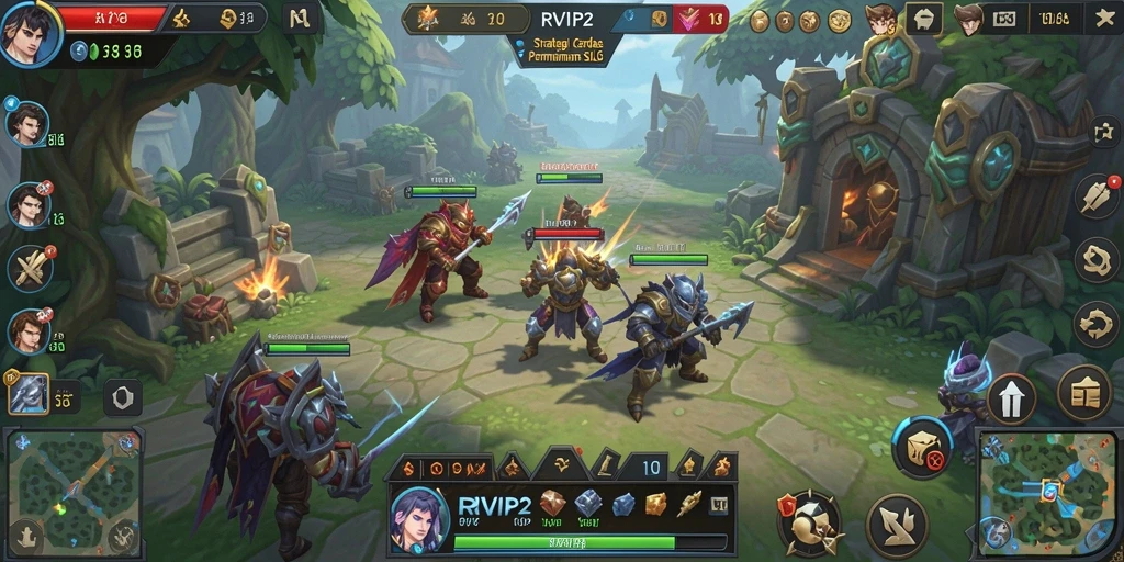Screenshot utama RVIP2 menampilkan gameplay SLG yang menarik.