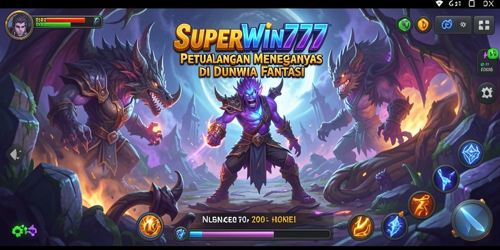 Tampilan menakjubkan dari gameplay SUPERWIN777 yang penuh petualangan.