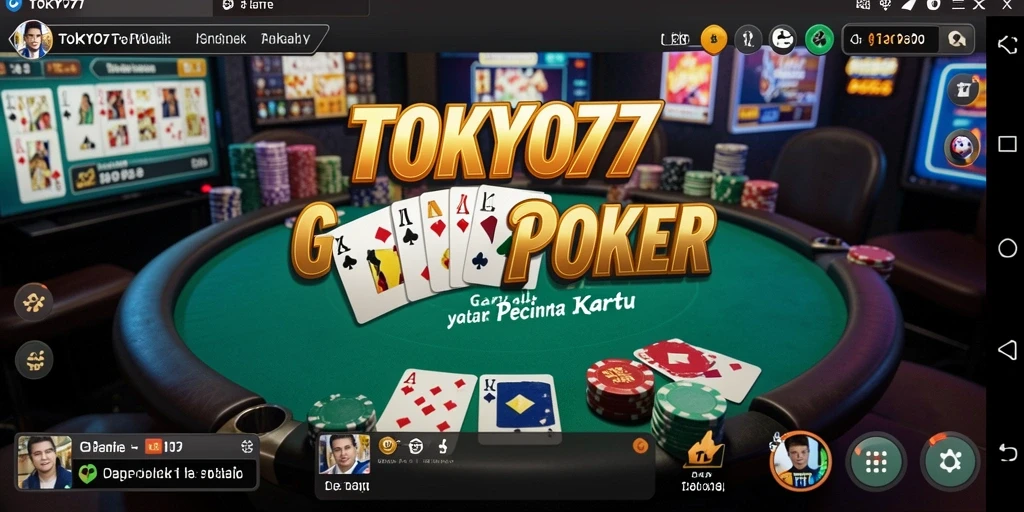 Tampilan gameplay seru di TOKYO77 dengan teman-teman.