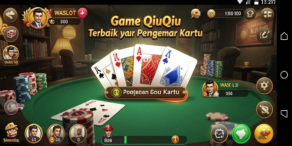 Tampilan menarik dari gameplay QiuQiu di WASLOT.